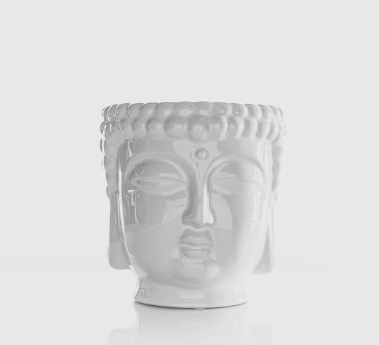 White Buddha Candle