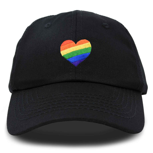 DALIX Rainbow Heart Hat Embroidered Men /Women